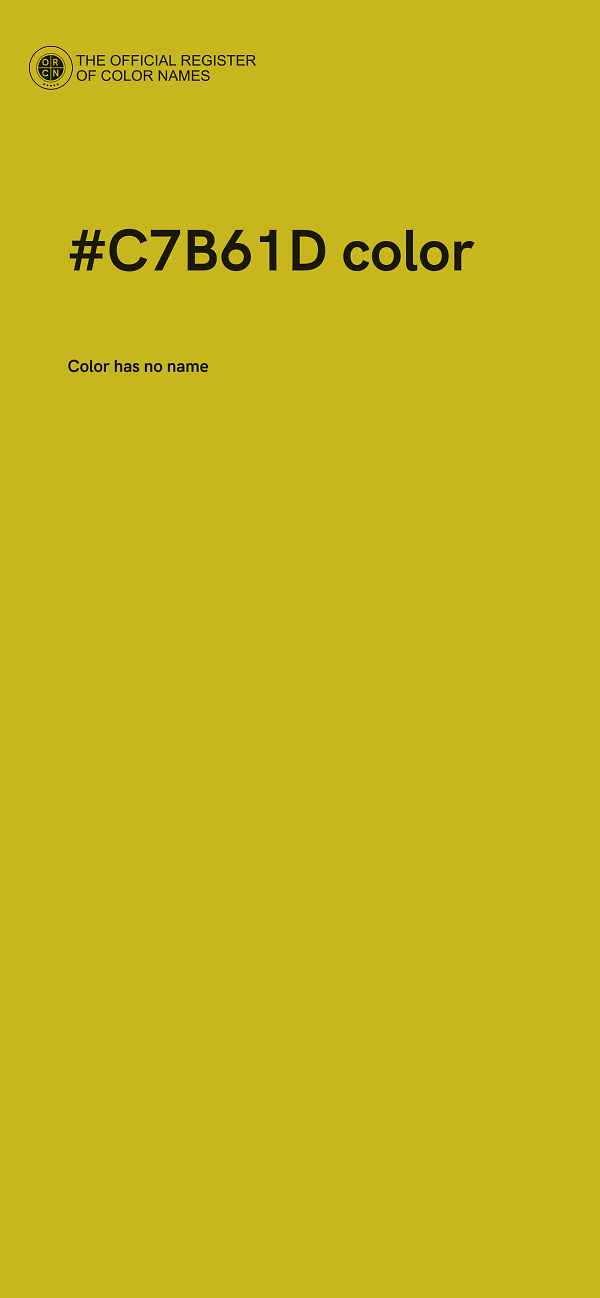 #C7B61D color image
