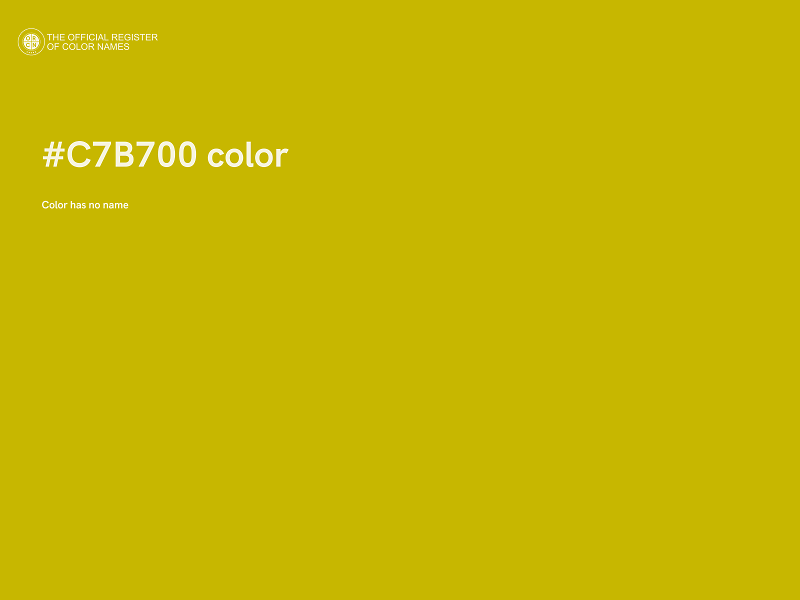 #C7B700 color image