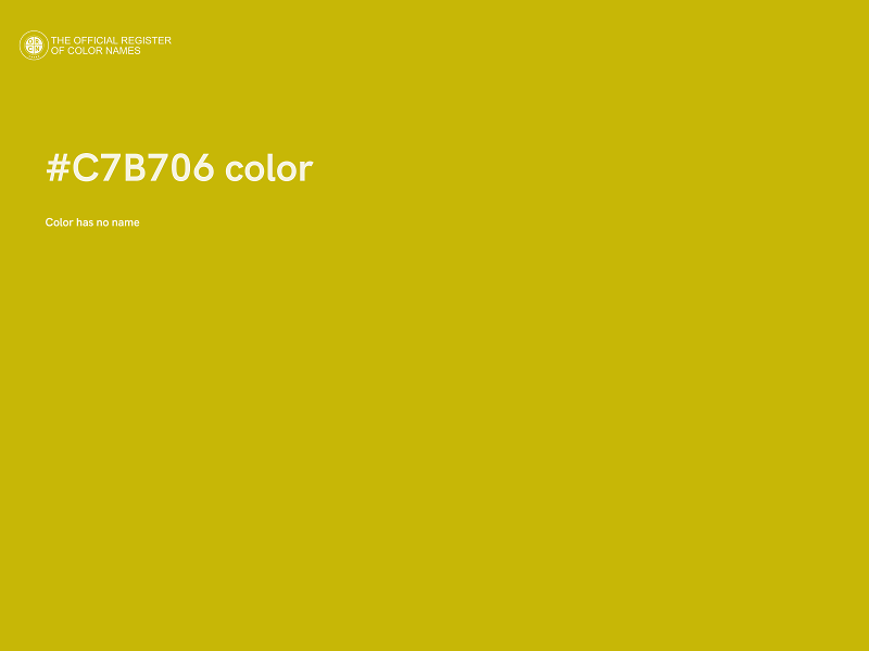 #C7B706 color image