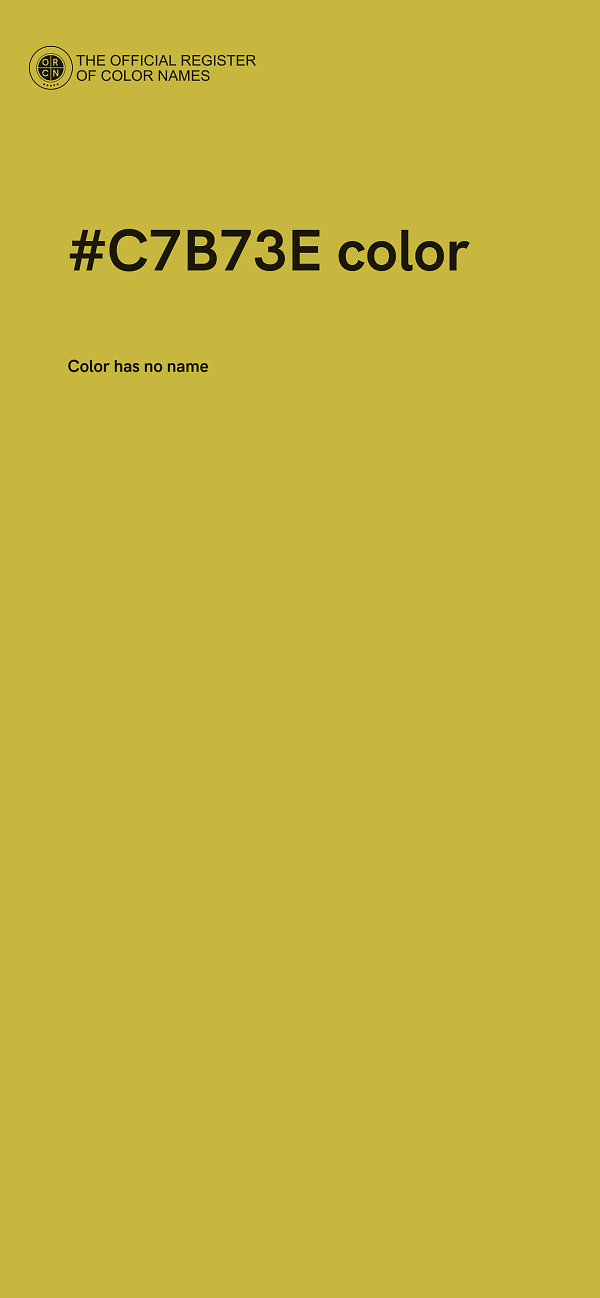 #C7B73E color image