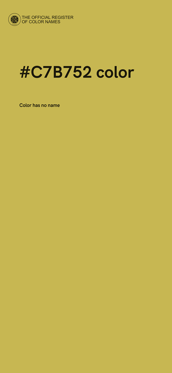 #C7B752 color image