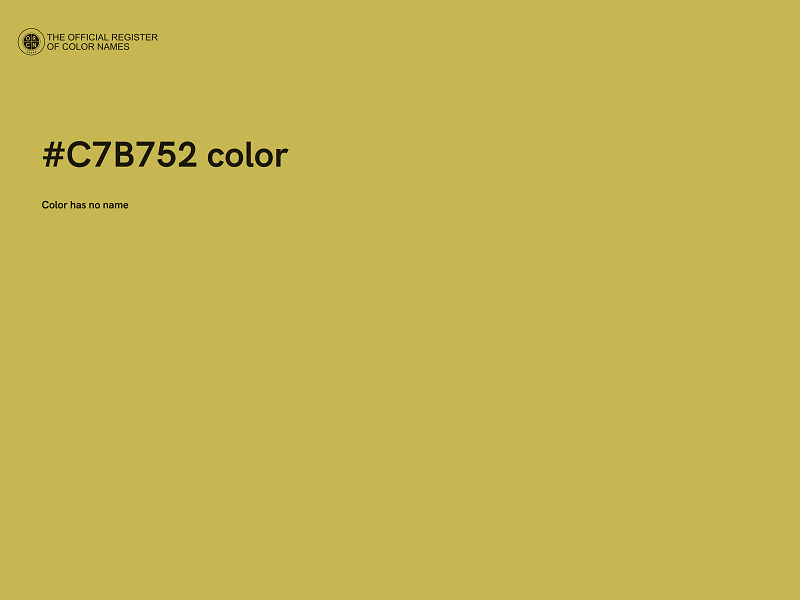 #C7B752 color image