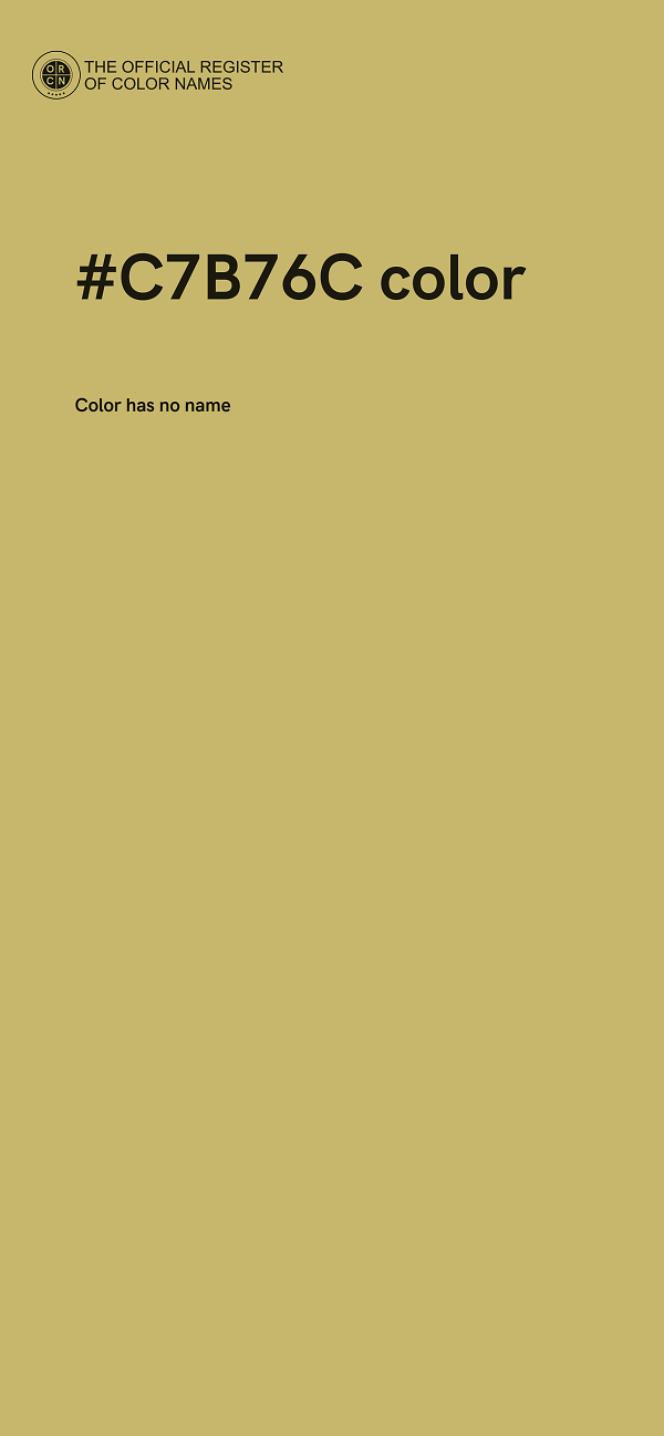 #C7B76C color image