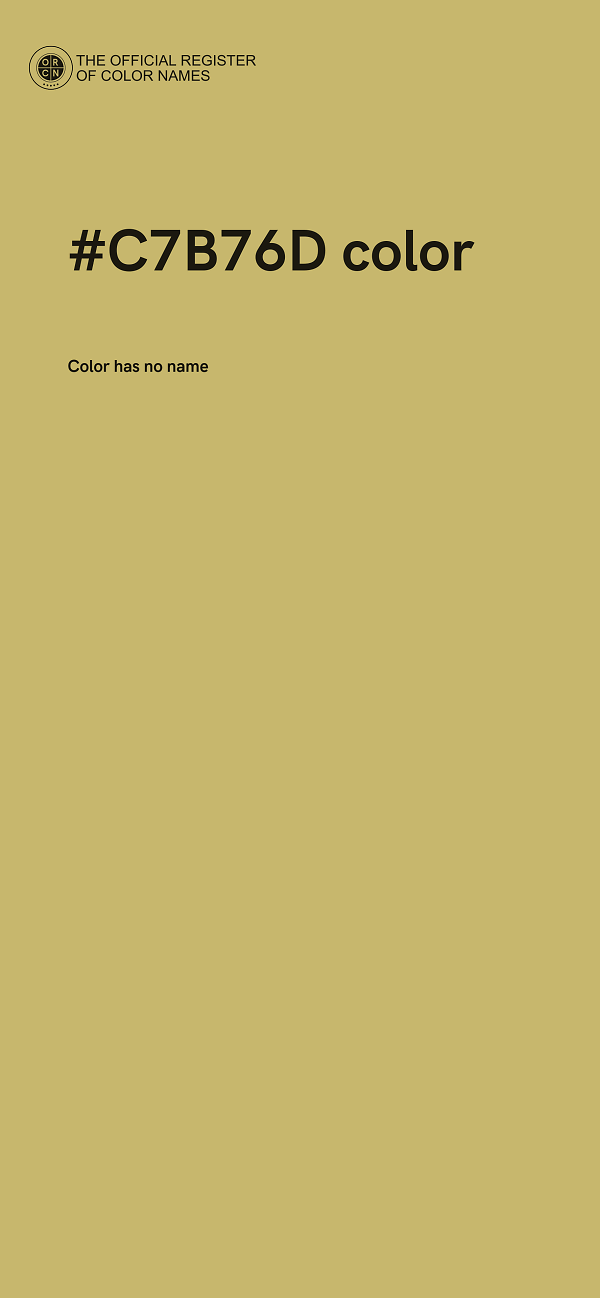 #C7B76D color image