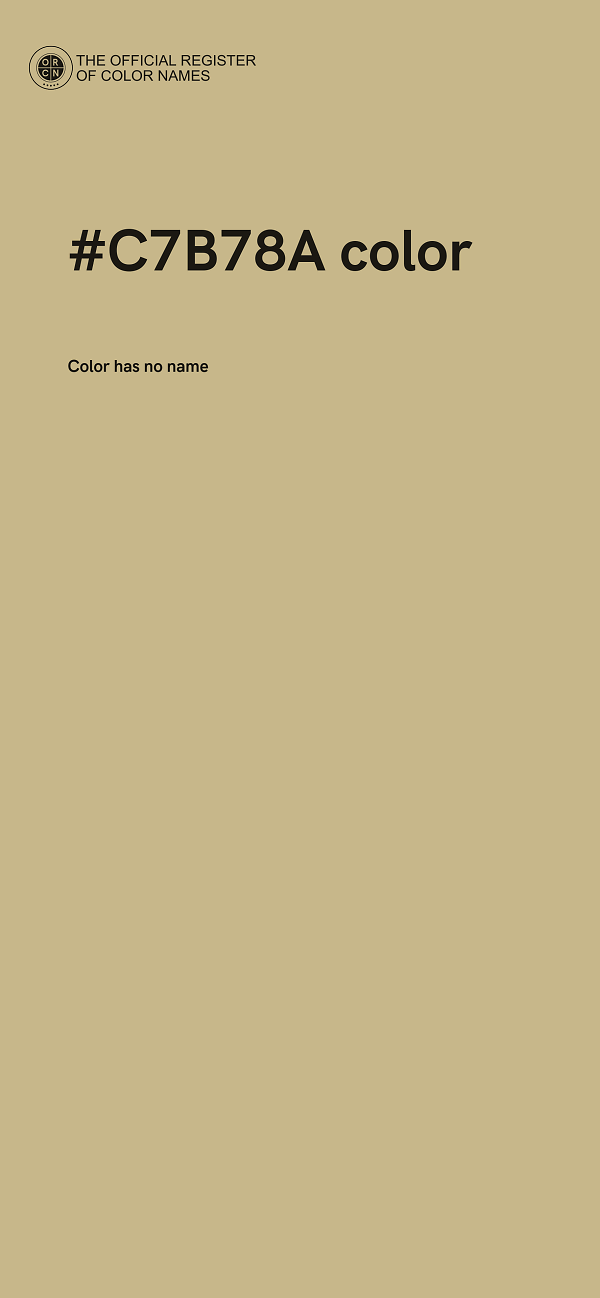 #C7B78A color image