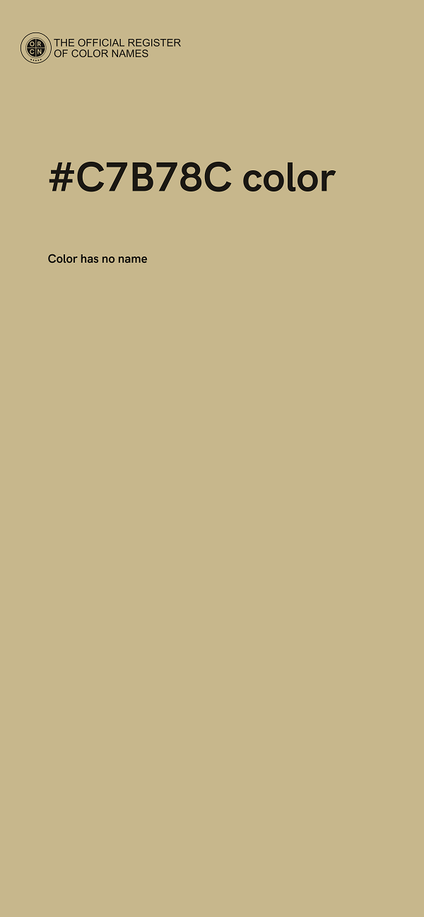 #C7B78C color image