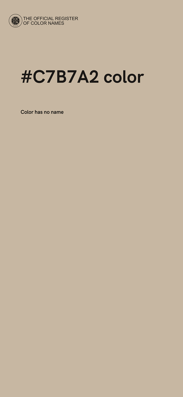 #C7B7A2 color image