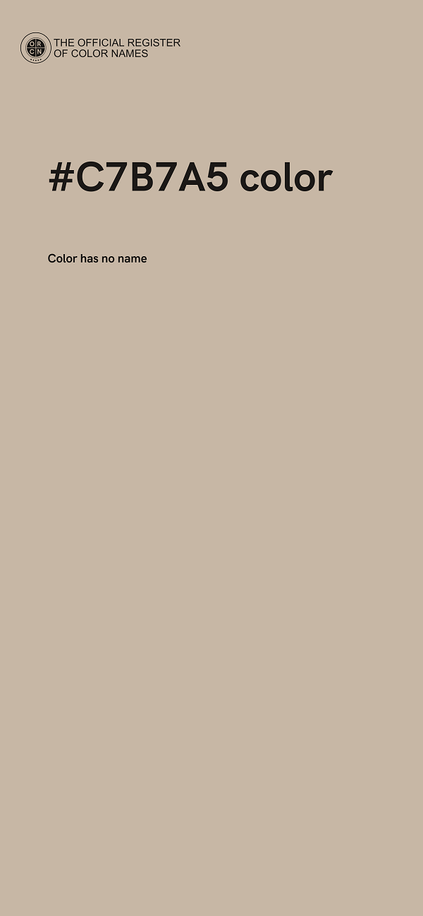 #C7B7A5 color image