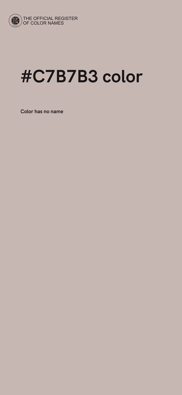 #C7B7B3 color image
