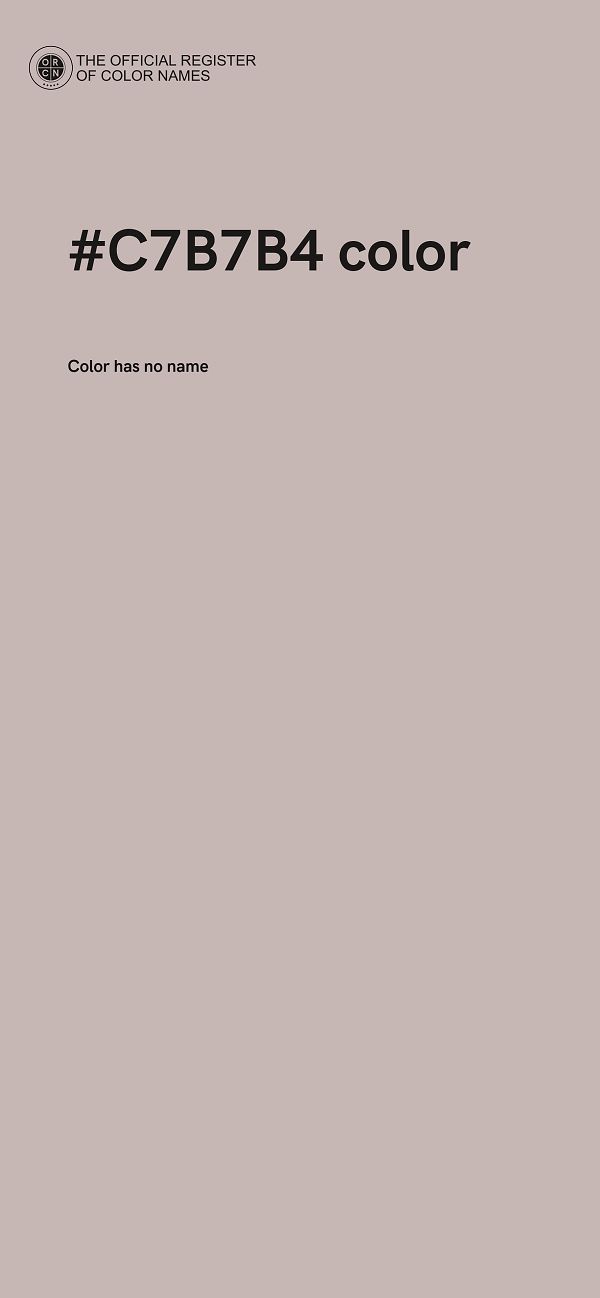 #C7B7B4 color image