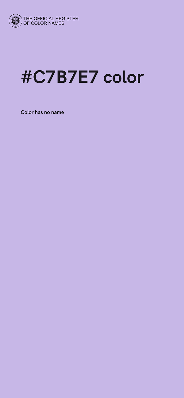 #C7B7E7 color image