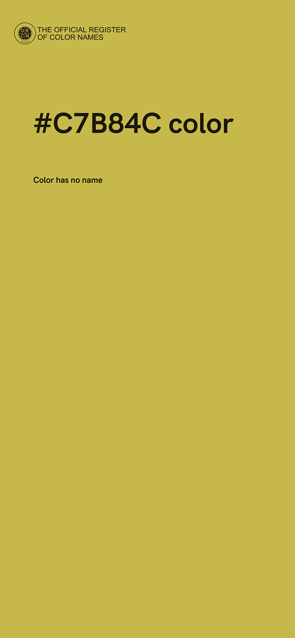 #C7B84C color image