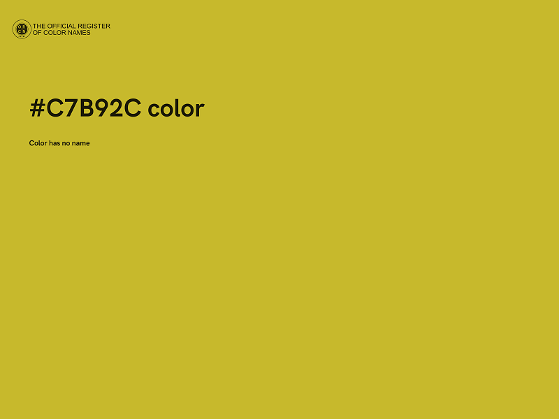 #C7B92C color image