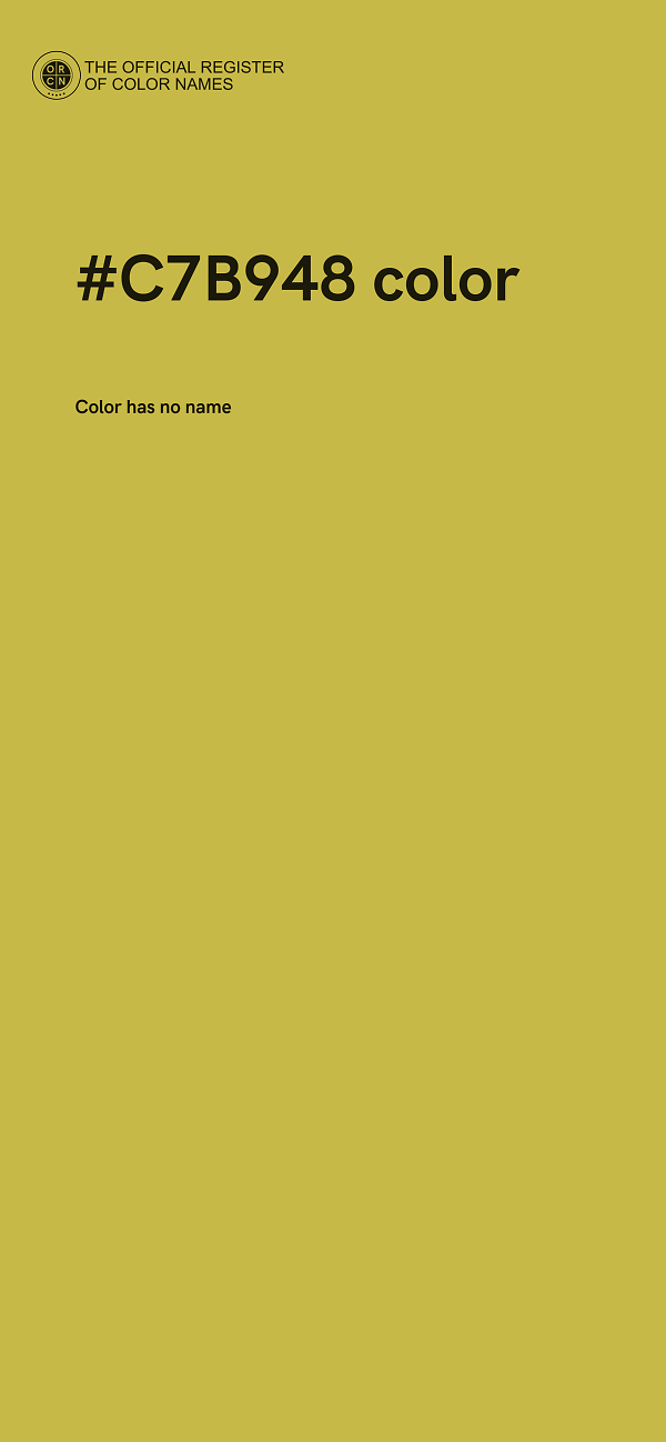 #C7B948 color image