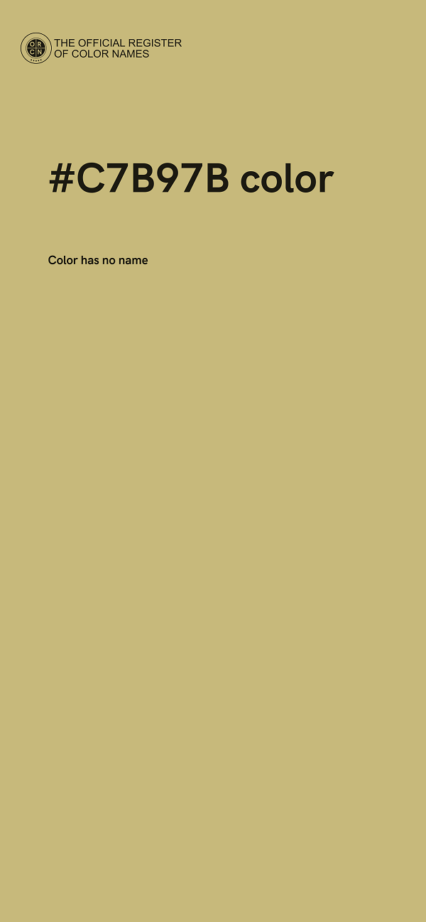 #C7B97B color image