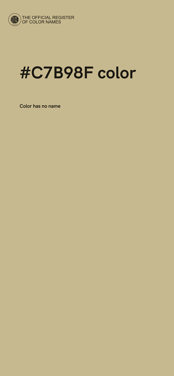 #C7B98F color image