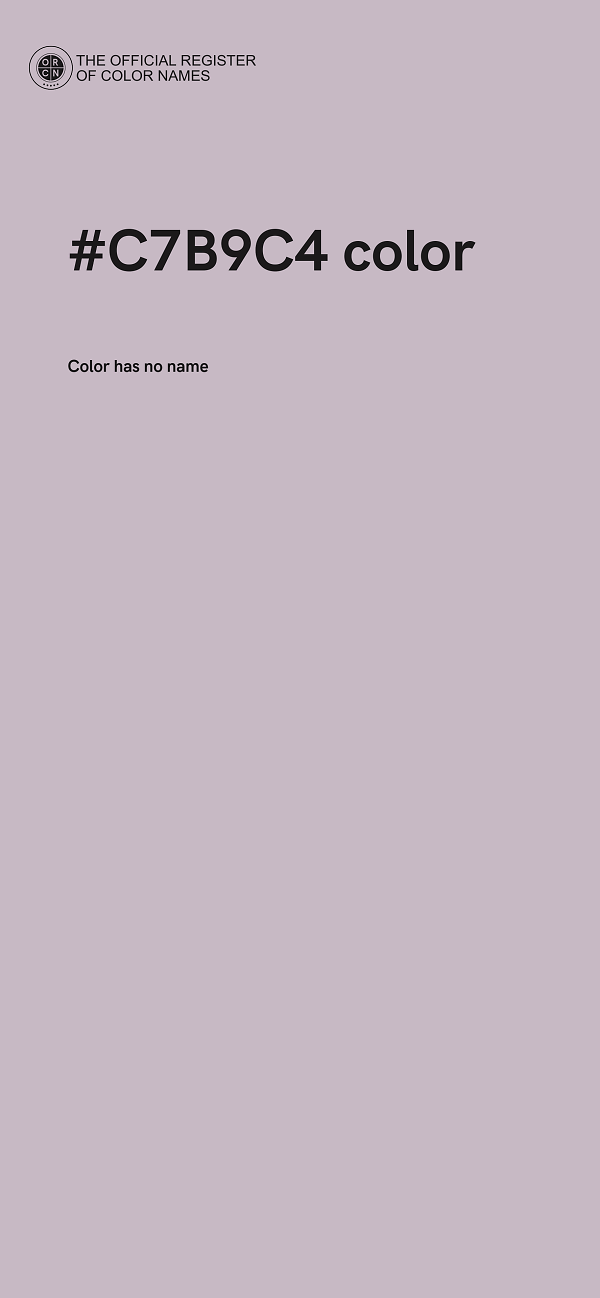 #C7B9C4 color image