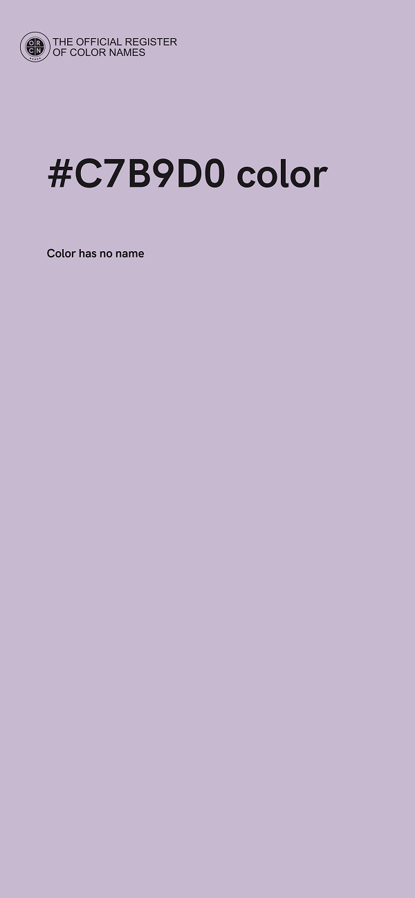 #C7B9D0 color image