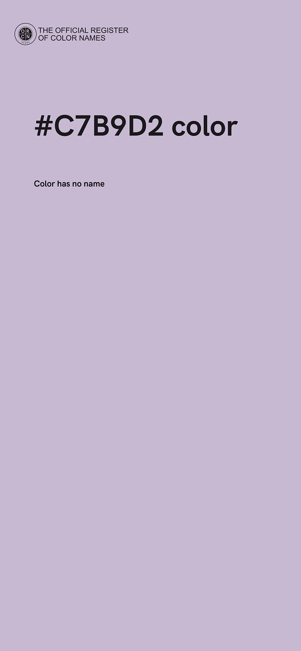 #C7B9D2 color image