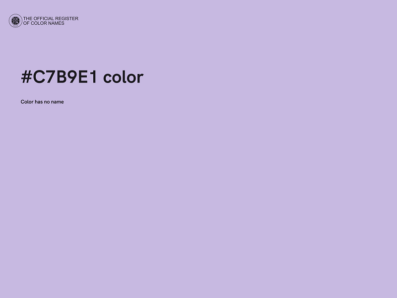 #C7B9E1 color image