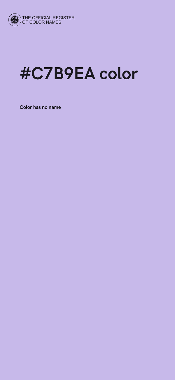 #C7B9EA color image