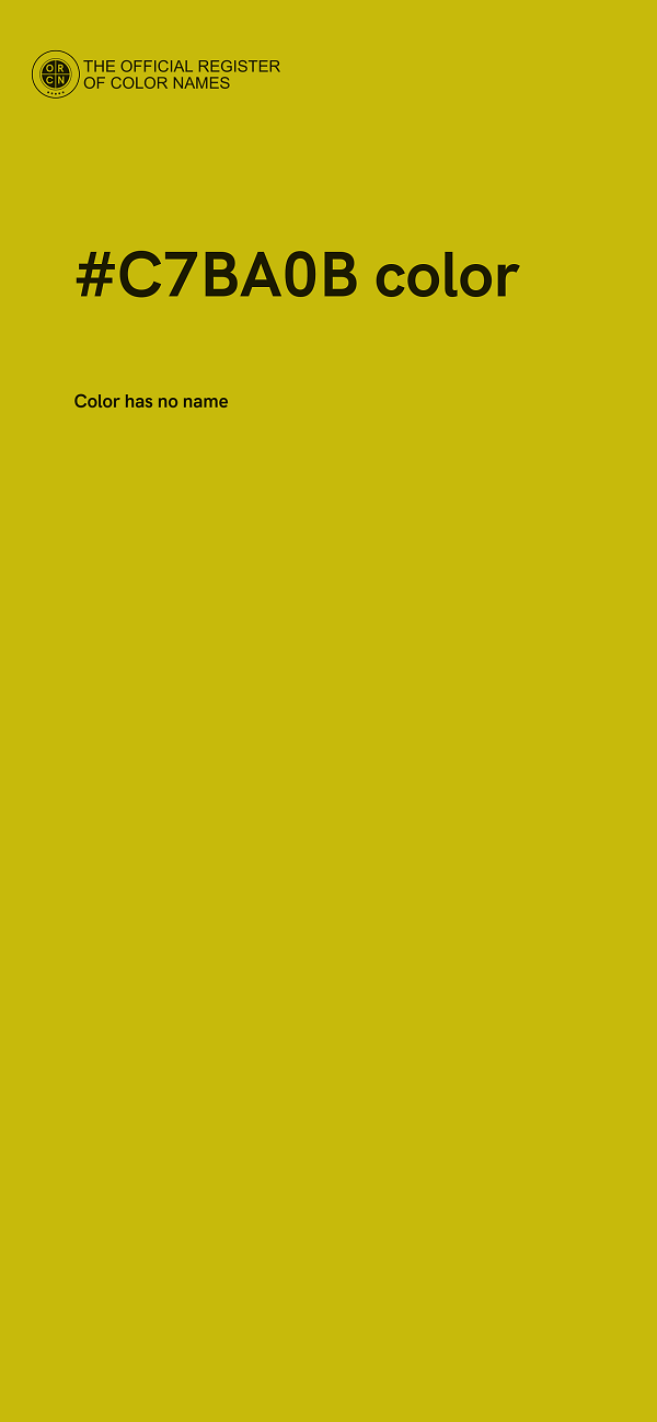 #C7BA0B color image