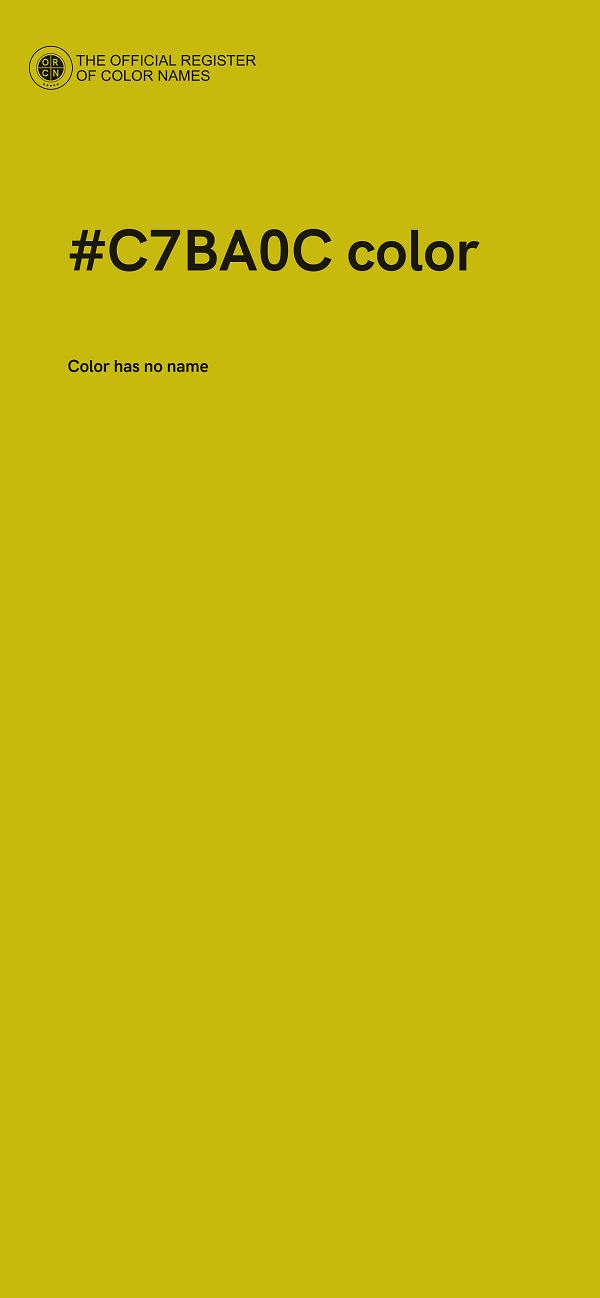 #C7BA0C color image