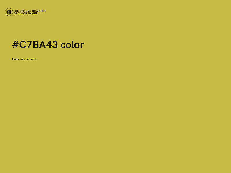 #C7BA43 color image