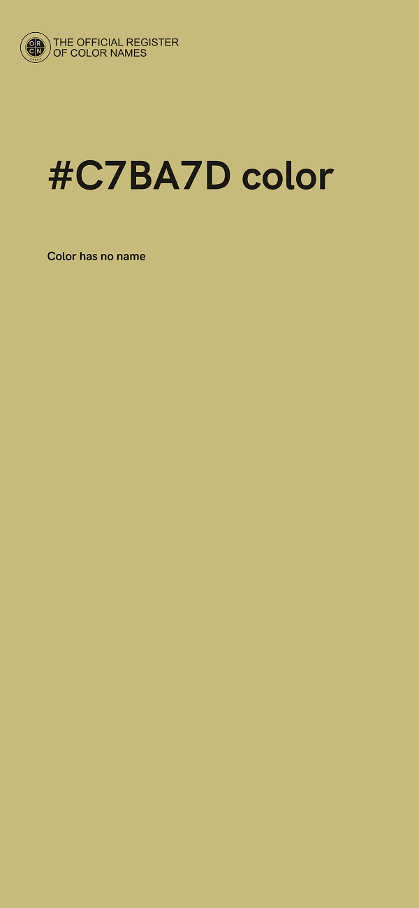 #C7BA7D color image
