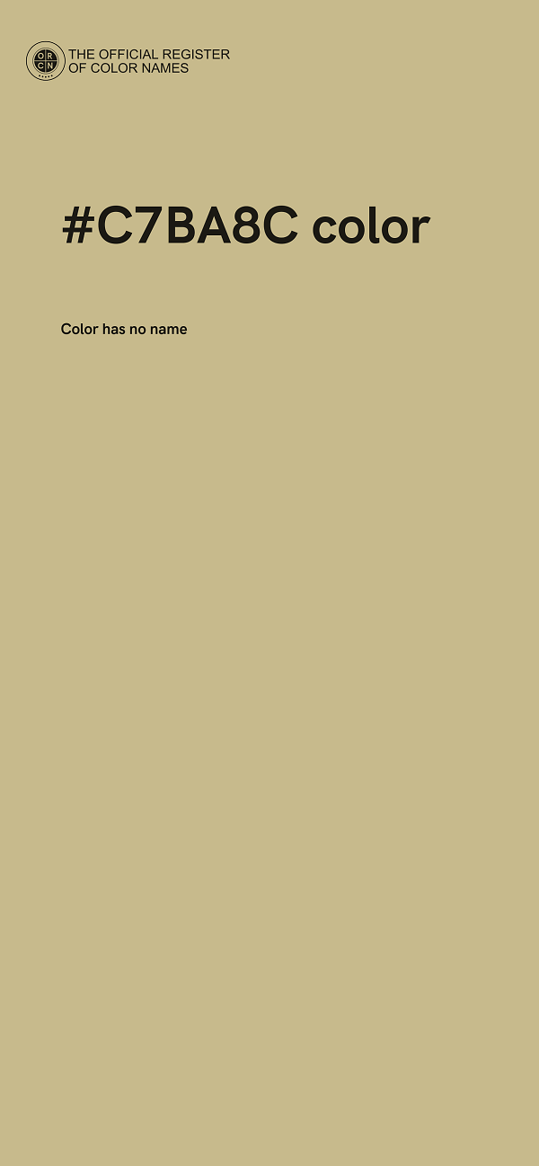#C7BA8C color image