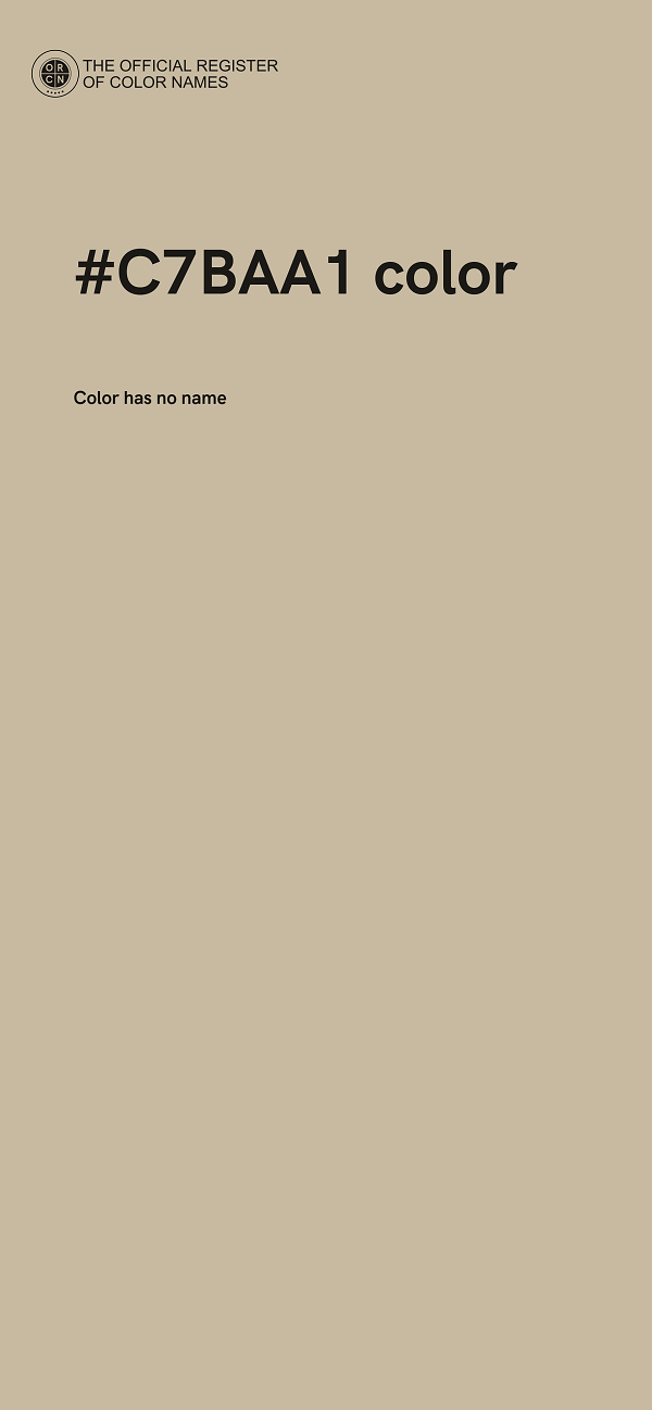 #C7BAA1 color image