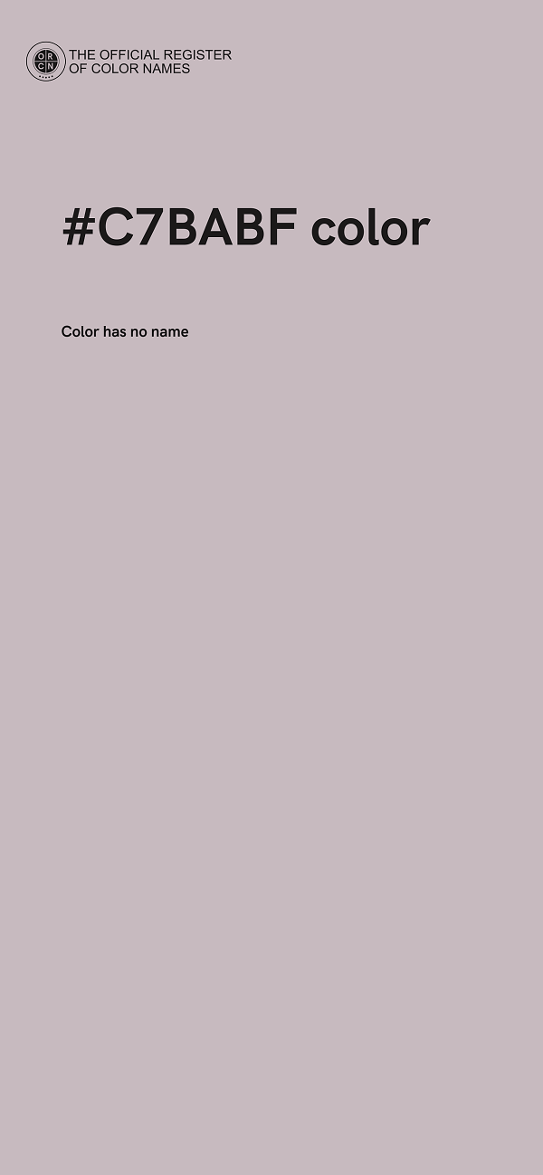 #C7BABF color image