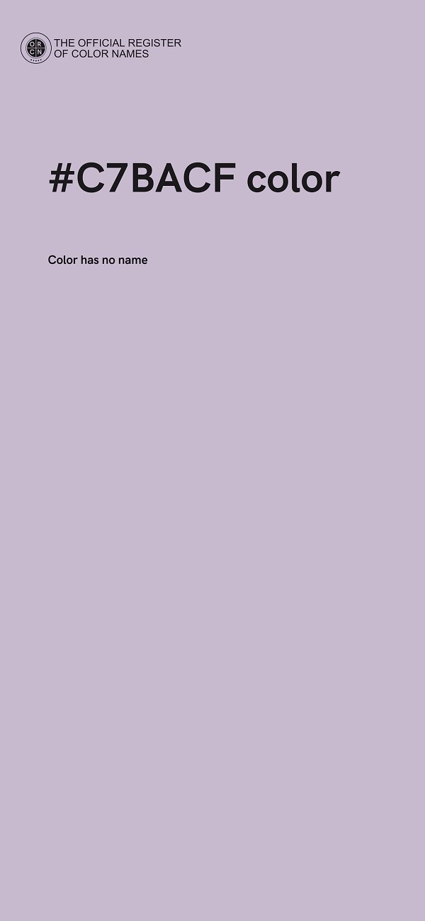 #C7BACF color image