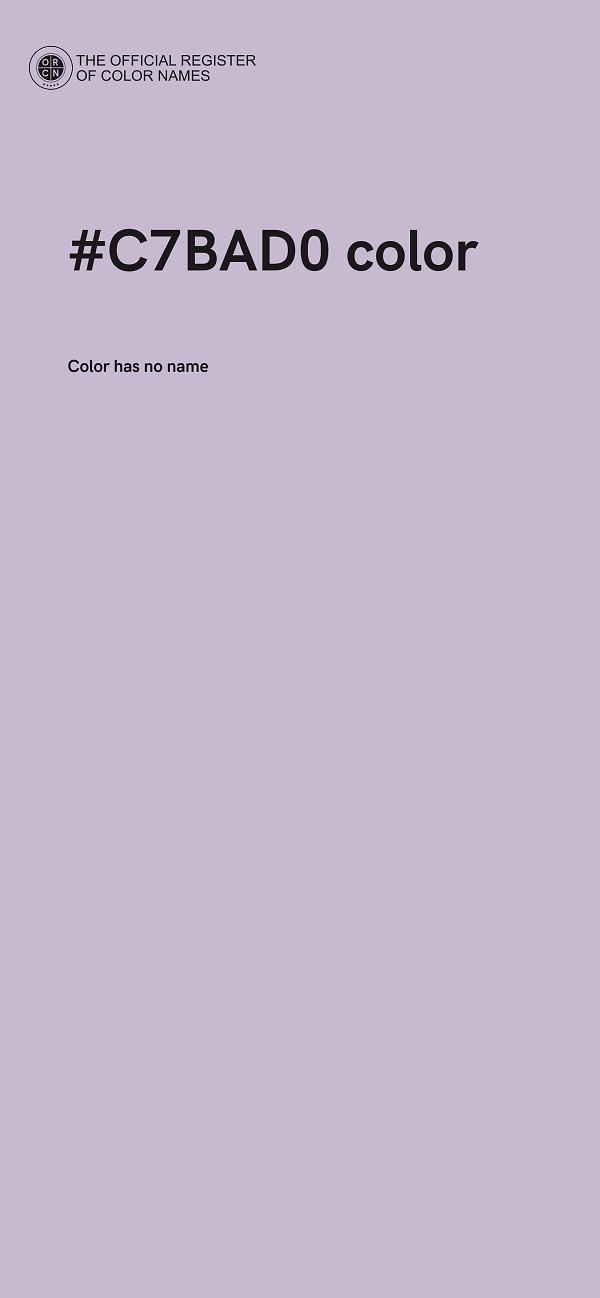 #C7BAD0 color image