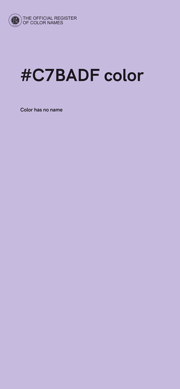 #C7BADF color image