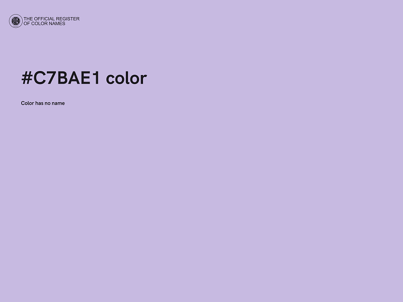 #C7BAE1 color image