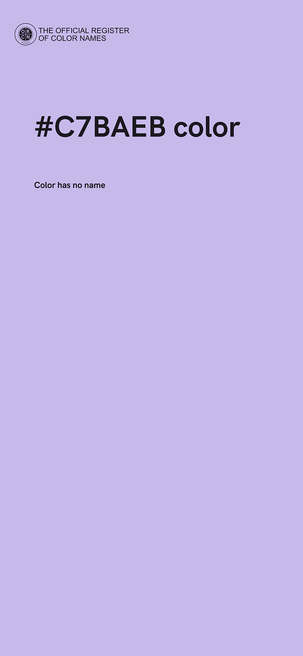 #C7BAEB color image