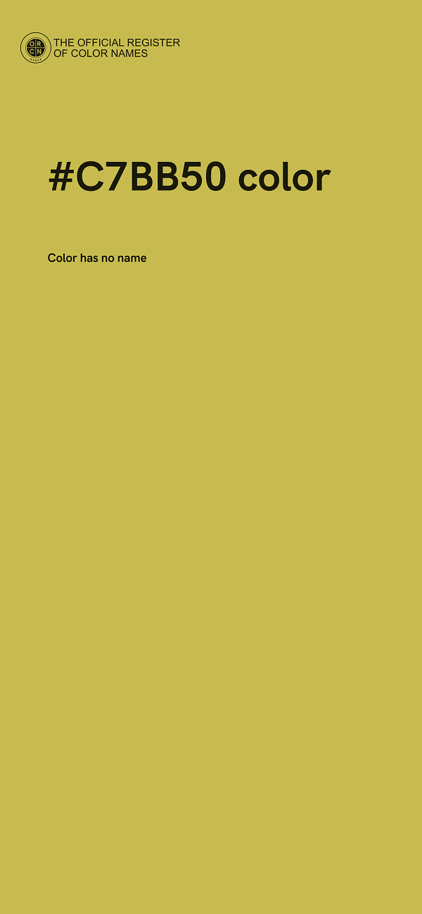 #C7BB50 color image