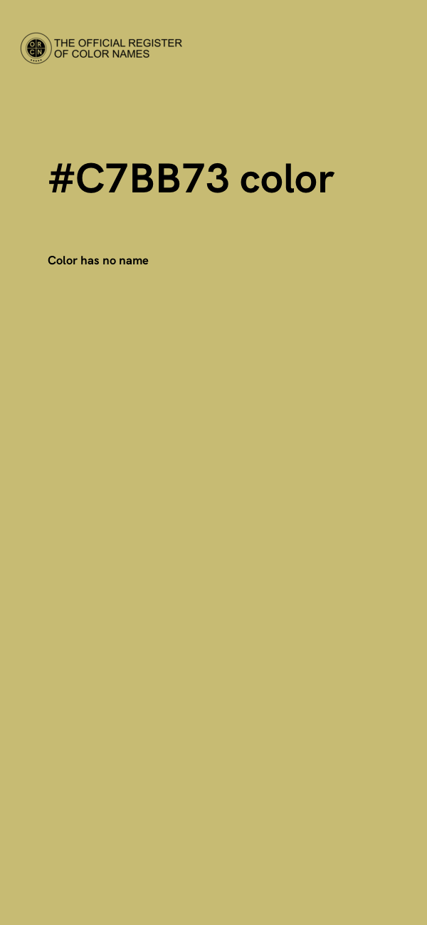 #C7BB73 color image
