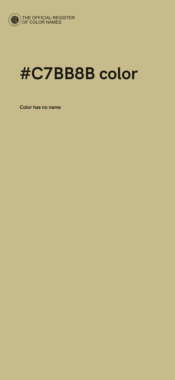 #C7BB8B color image