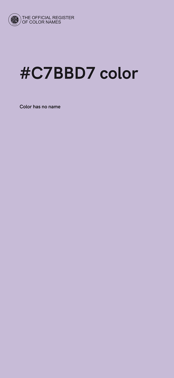 #C7BBD7 color image