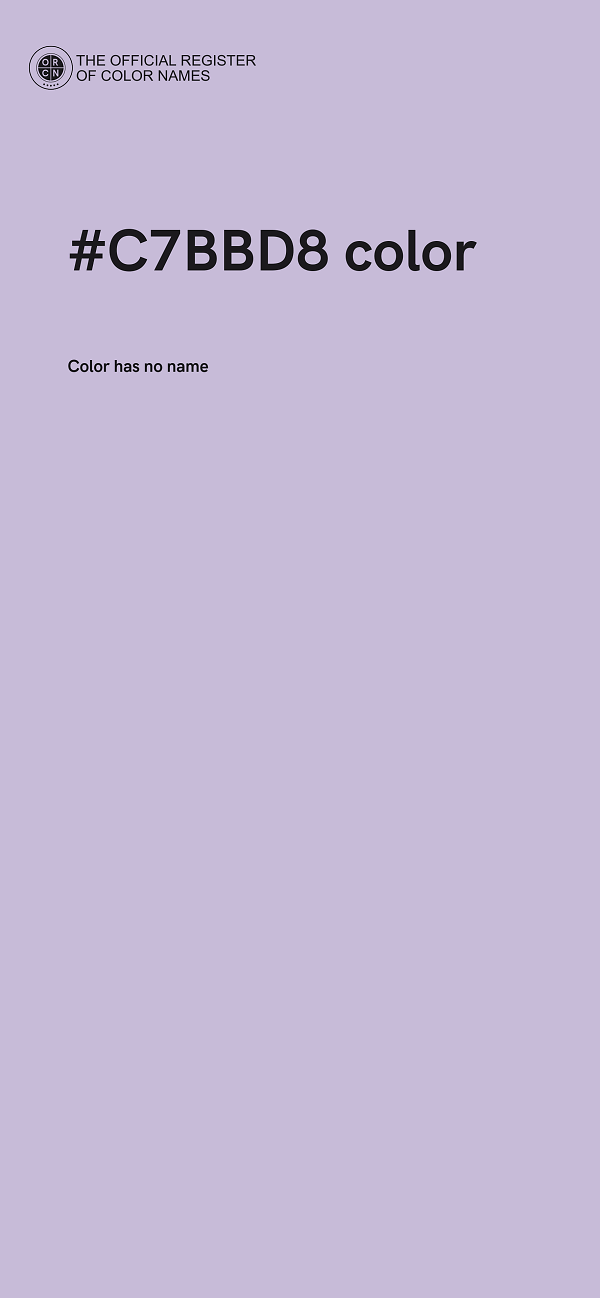 #C7BBD8 color image