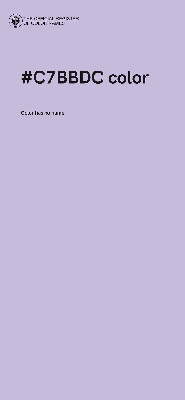 #C7BBDC color image