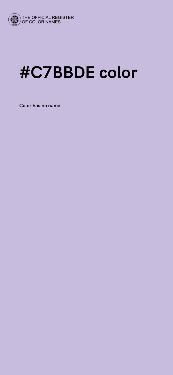 #C7BBDE color image