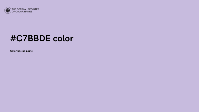 #C7BBDE color image