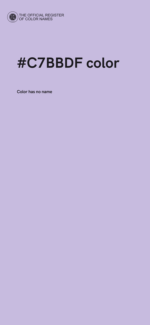 #C7BBDF color image