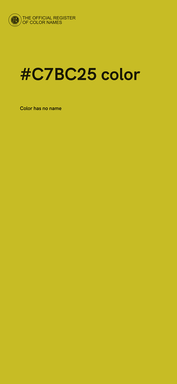 #C7BC25 color image