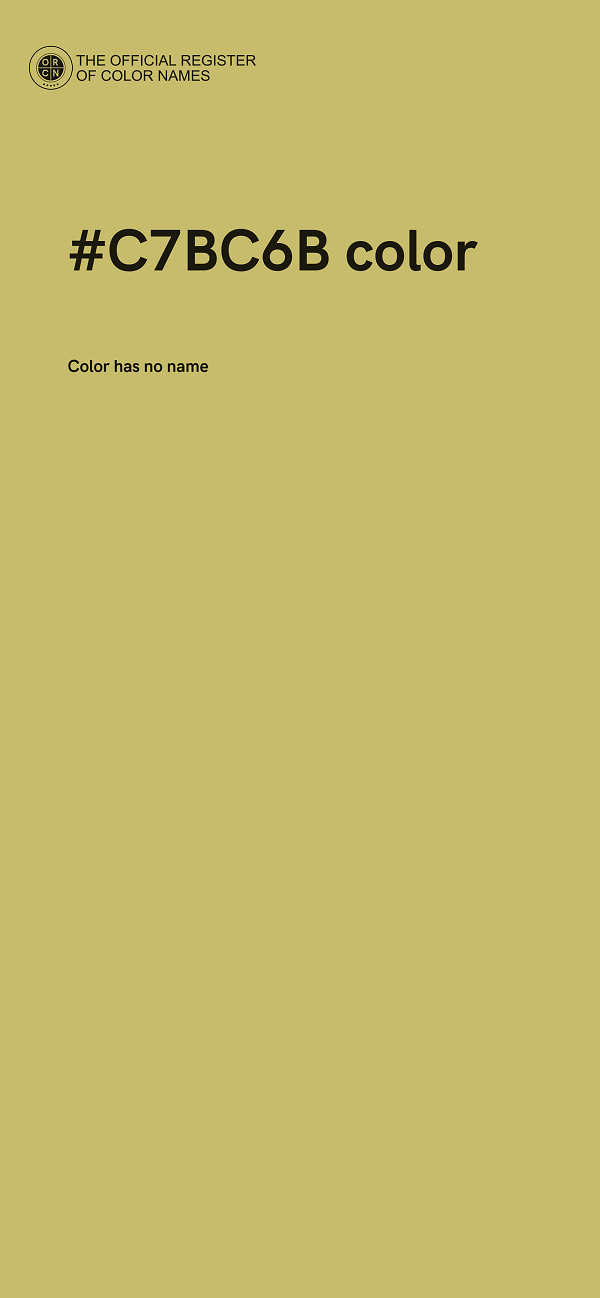 #C7BC6B color image
