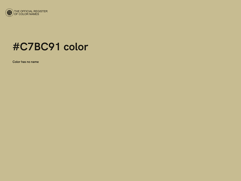 #C7BC91 color image