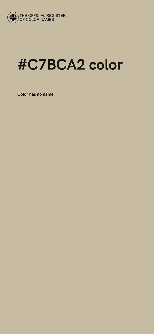 #C7BCA2 color image